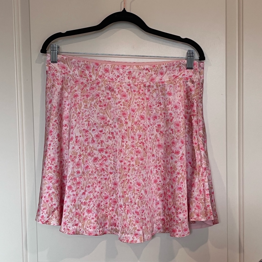 Nordstrom Pink Floral Circle Skirt